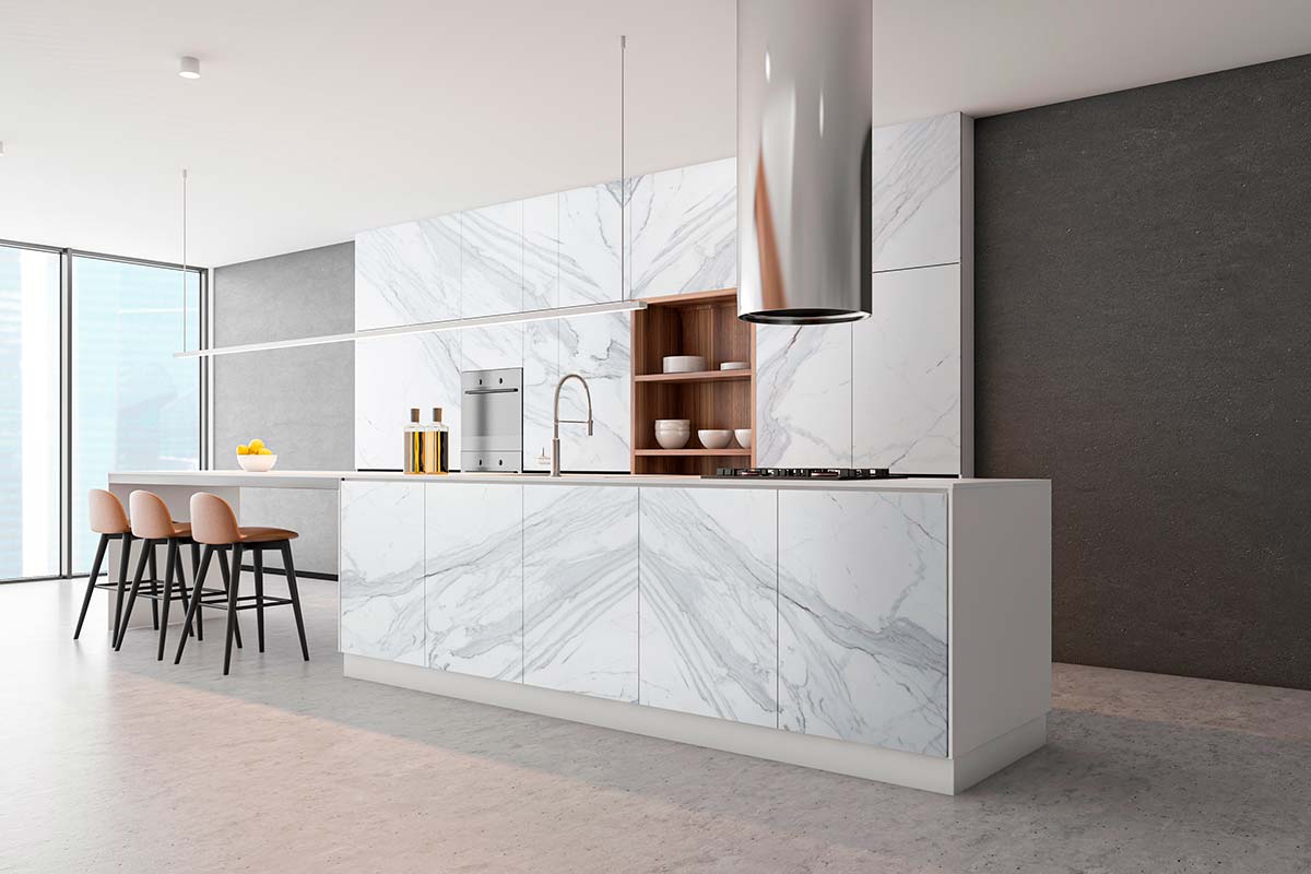 Slate lab architecture concrete marmo calacatta rivestimento esterno