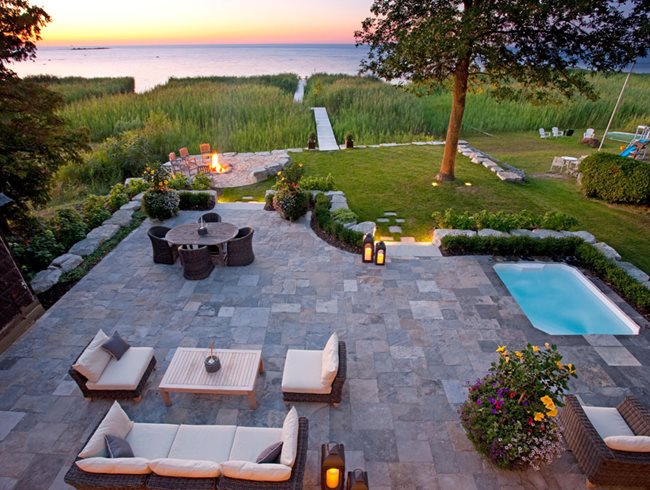 multifunctional patio patio fire pit alamy stock photo 14018